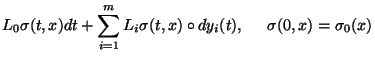 $\displaystyle d\sigma(t,x)$