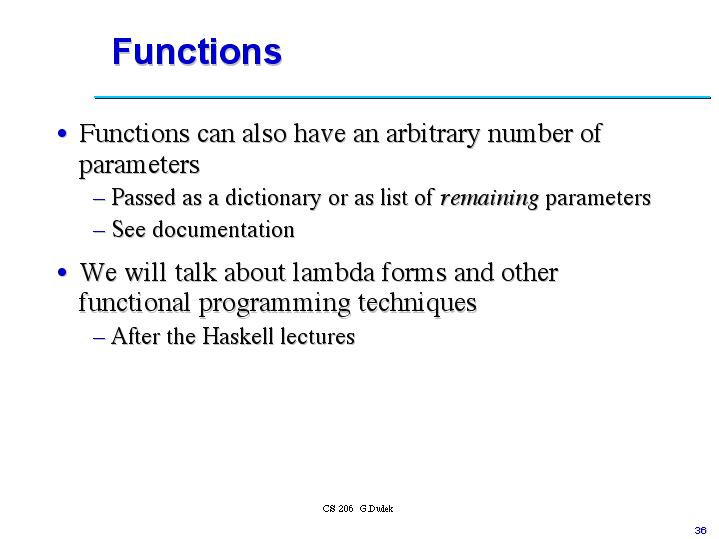 Functions