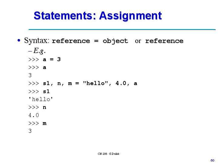 python assignment statements | testingdocs Images High... Statements: Assignment